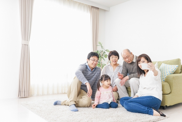 家族団らんの様子